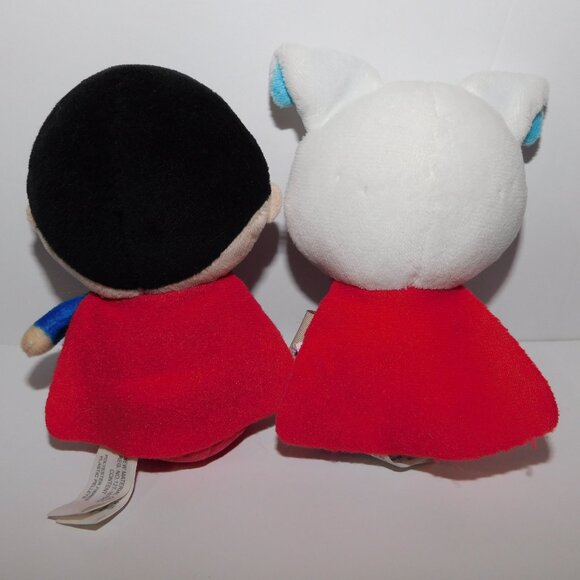 Hallmark Itty Bittys DC Comics plush Superman and White Puppy Dog Krypto Set - Picture 5 of 6